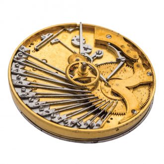 Large Swiss gold quarter repeating musical pocket watch Circa 1820