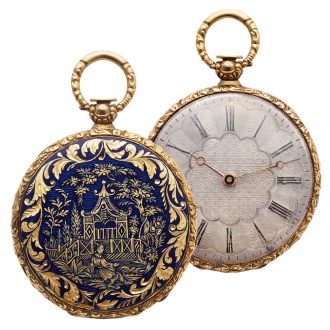 Swiss gold lady's watch made for the Chinese market Circa 1870