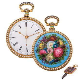 Swiss gold watch made for the Chinese market Circa 1840