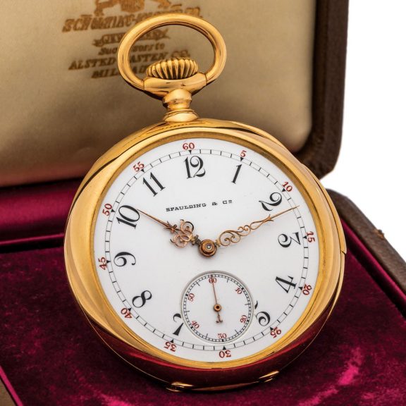 Swiss gold five-minute repeating pocket watch Circa 1894