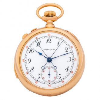 Swiss gold five-minute repeating split-second chronograph Circa 1900