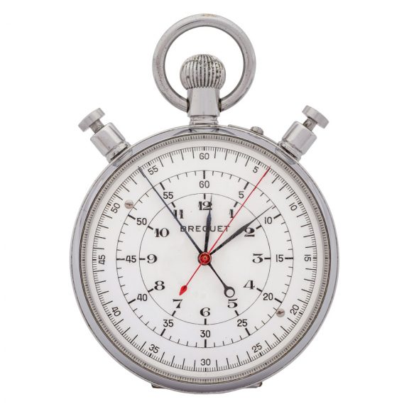 French chromed split seconds chronograph Circa 1950