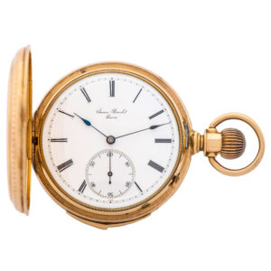 Swiss 14K yellow gold minute repeating pocket watch Circa 1880