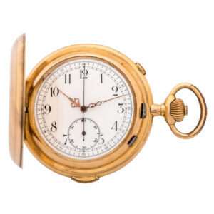 Swiss 14K pink gold quarter repeating pocket watch Circa 1900