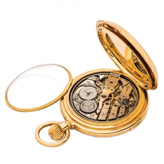 Impressive Swiss gold hunter with six complications Circa 1900
