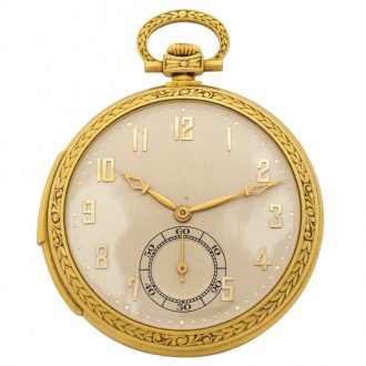 Thin Swiss yellow gold minute repeating dress watch Circa 1920