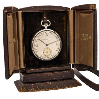 Swiss silver keyless pocket watch with two tone dial Circa 1910