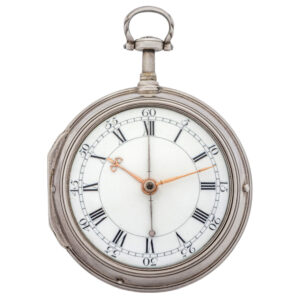 English silver half-quarter repeater with tact option Circa 1780