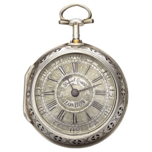 English sterling silver quarter repeating pocket watch Circa 1690