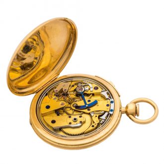 French gold miniature quarter repeating pocket watch Circa 1840