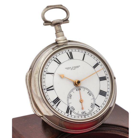 English silver pair-cased pocket chronometer watch Circa 1785 English silver pair-cased pocket chronometer watch Circa 1785