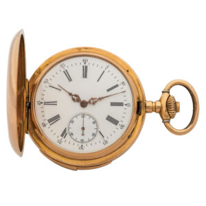 Swiss pink gold quarter repeating pocket watch Circa 1915