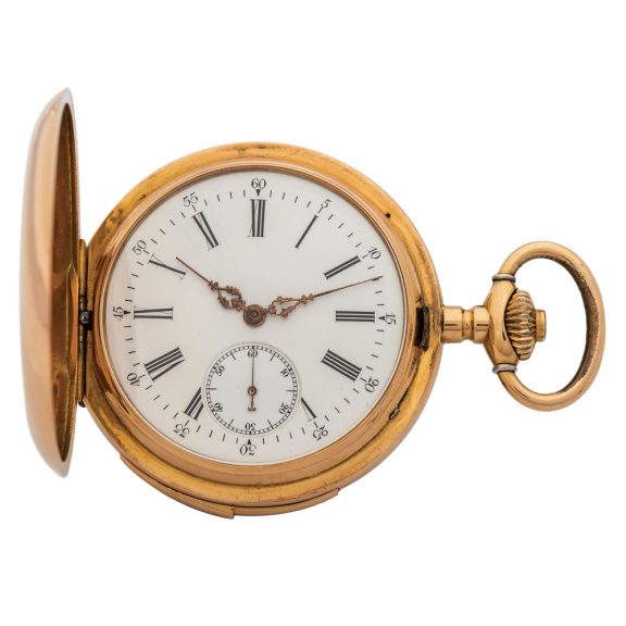 Swiss pink gold quarter repeating pocket watch Circa 1915