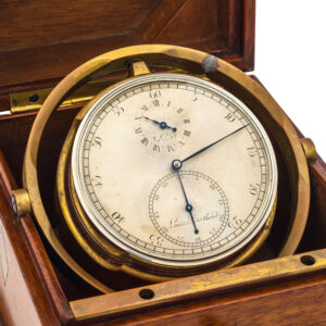 Historically French silver-cased marine deck chronometer Circa 1799