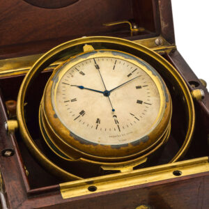Important French brass marine chronometer Circa 1835
