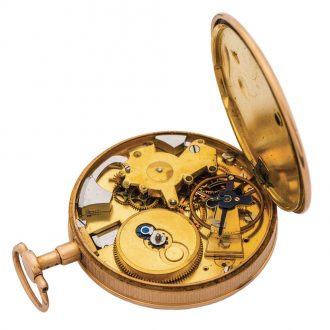 French gold quarter repeating à toc pocket watch Circa 1803 French gold quarter repeating à toc pocket watch Circa 1803