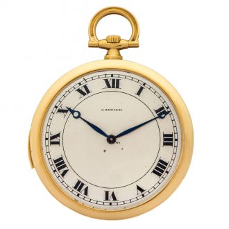 Thin French yellow gold minute repeating dress watch Circa 1925