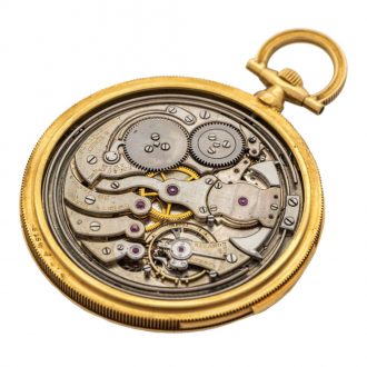 Thin French yellow gold minute repeating dress watch Circa 1925 Thin French yellow gold minute repeating dress watch Circa 1925