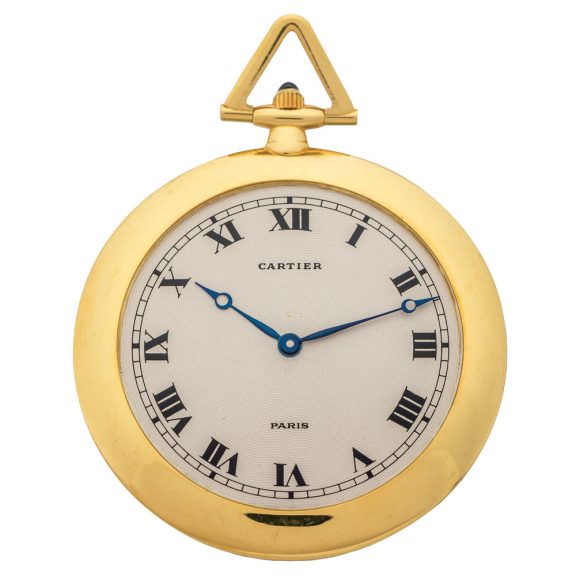 Elegant French 18 Carat yellow gold dress watch Circa 1980