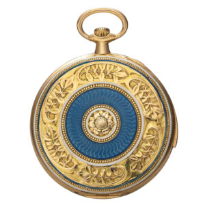 French gold and enamel minute repeating pocket watch Circa 1910
