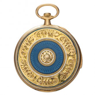 French gold and enamel minute repeating pocket watch Circa 1910