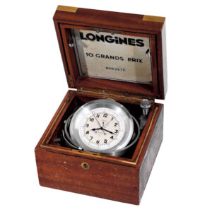 Swiss aluminium marine deck watch with 36-hour power reserve Circa 1943