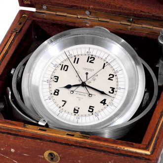 Swiss aluminium marine deck watch with 36-hour power reserve Circa 1943