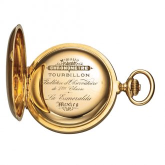 Swiss gold chronometer with 1st class tourbillon Circa 1895