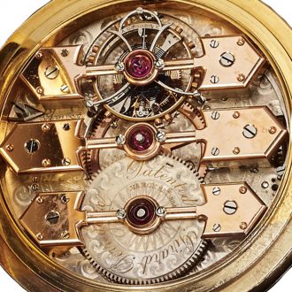 Swiss gold chronometer with 1st class tourbillon Circa 1895