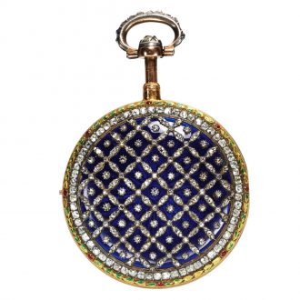 French gold quarter repeating verge pocket watch Circa 1780chronometer Circa 1796