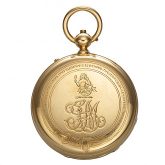 Swiss gold pocket watch with retrograde perpetual calendar Circa 1870