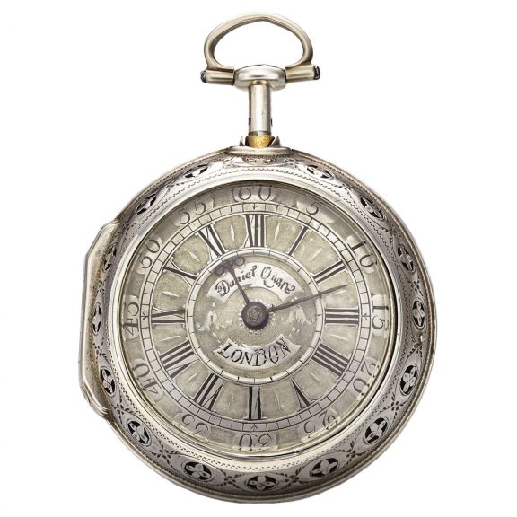English sterling silver quarter repeating pocket watch Circa 1690