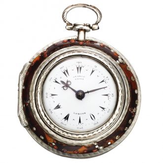 English sterling silver verge made for the Islamic market Circa 1780