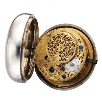 English sterling silver verge made for the Islamic market Circa 1780