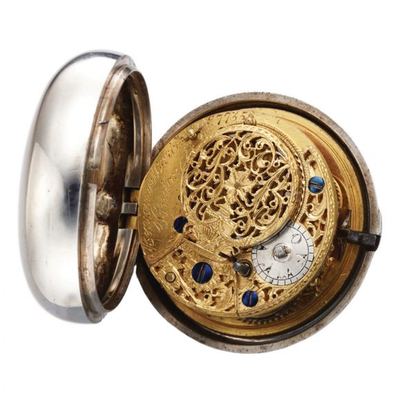 English sterling silver verge made for the Islamic market Circa 1780 English sterling silver verge made for the Islamic market Circa 1780