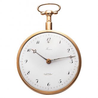 French 18 carat gold quarter repeating pocket watch Circa 1830