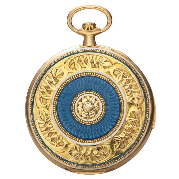 French 18K gold minute repeating keyless pocket watch Circa 1910 French 18K gold minute repeating keyless pocket watch Circa 1910