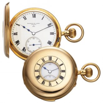 English gold half-hunting cased minute repeater Circa 1907