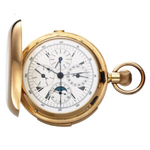 Swiss 18K gold minute repeating chronograph Circa 1910