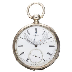 Swiss silver chronometer with one-minute tourbillon Circa 1880