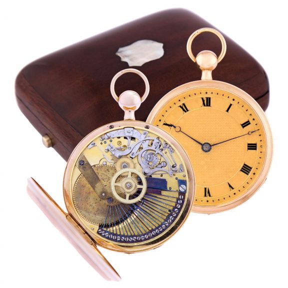 Excellent Swiss gold quarter repeating musical pocket watch Circa 1820