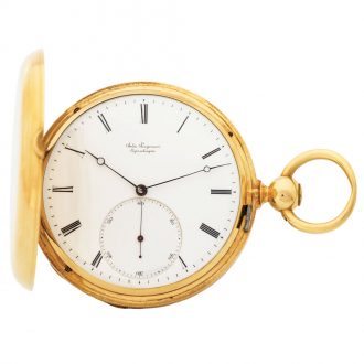 Danish/Swiss gold pocket watch with detent escapement Circa 1854