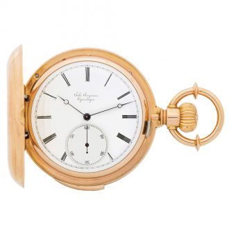 Danish/Swiss gold five-minute repeating pocket watch Circa 1882