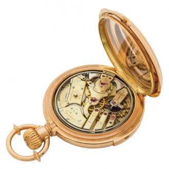 Danish/Swiss gold five-minute repeating pocket watch Circa 1882