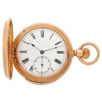 Swiss gold five-minute repeating pocket watch Circa 1872