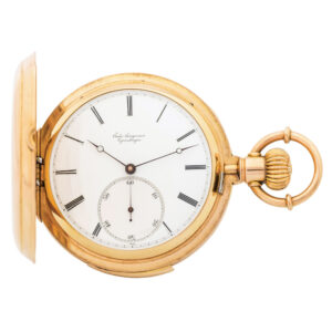Danish/Swiss gold minute repeating pocket watch Circa 1885