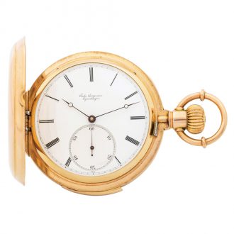 Danish/Swiss gold minute repeating pocket watch Circa 1885