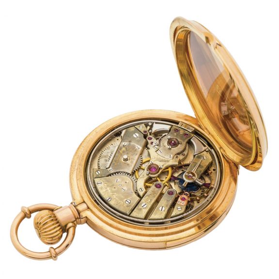 Danish/Swiss gold minute repeating pocket watch Circa 1885 Danish/Swiss gold minute repeating pocket watch Circa 1885
