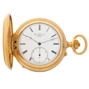 Important Swiss gold tourbillon chronometer pocket watch Circa 1867