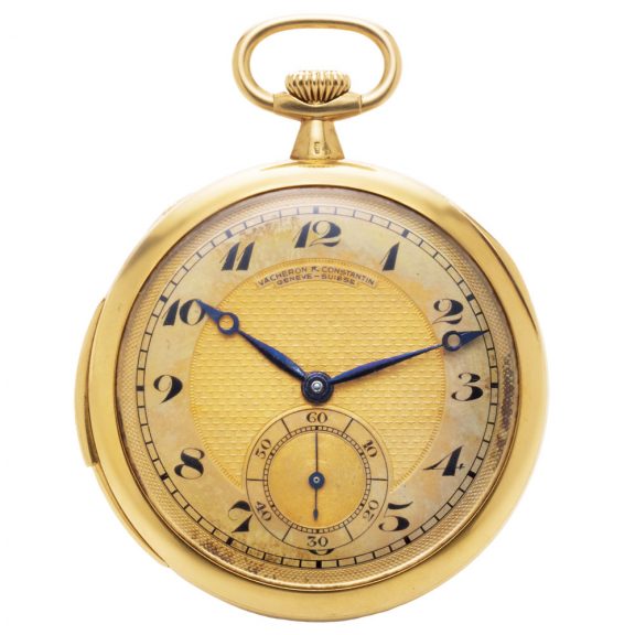 Swiss yellow gold minute repeating pocket watch Circa 1920